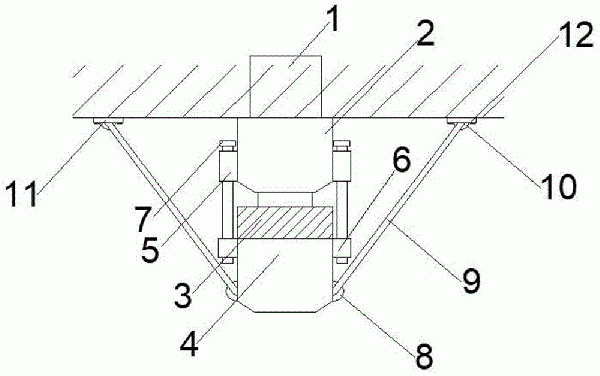 礦井測量控制點巷道頂板埋設(shè)裝置的制作方法