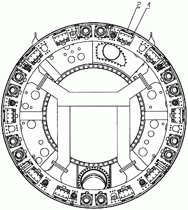 新型盾構(gòu)機(jī)推進(jìn)系統(tǒng)撐靴防扭轉(zhuǎn)裝置的制作方法