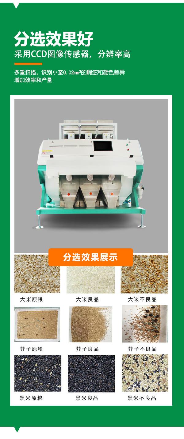 糧食色選機 全自動CCD智能光選機 糧食的除雜分選設備