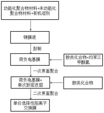 一種單價選擇性陽離子交換膜及其制備方法與應用