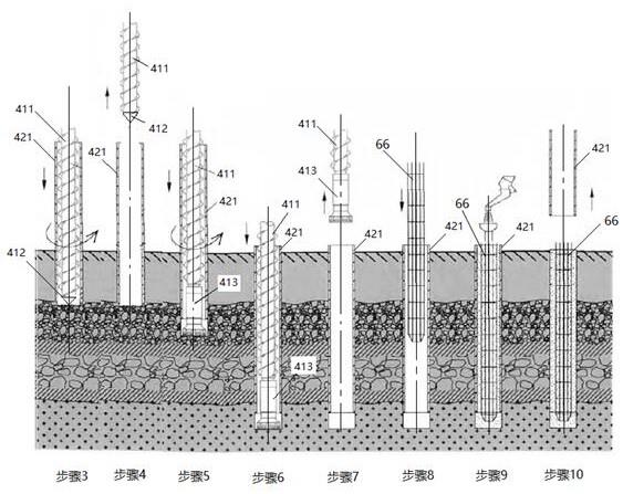 一種入巖灌注樁的施工方法與流程
