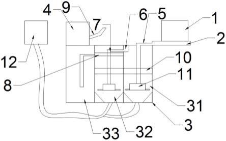 磨邊機(jī)循環(huán)水處理系統(tǒng)的制作方法