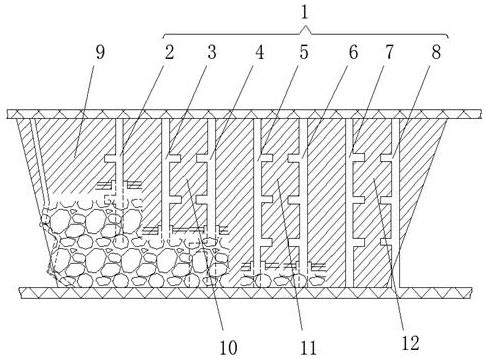 用于中厚急傾斜回采中的多天井垂直分條留礦采礦方法與流程