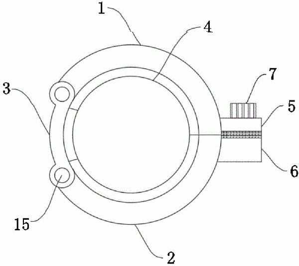 便于安裝的管磨機(jī)與袋式收塵器鎖扣結(jié)構(gòu)