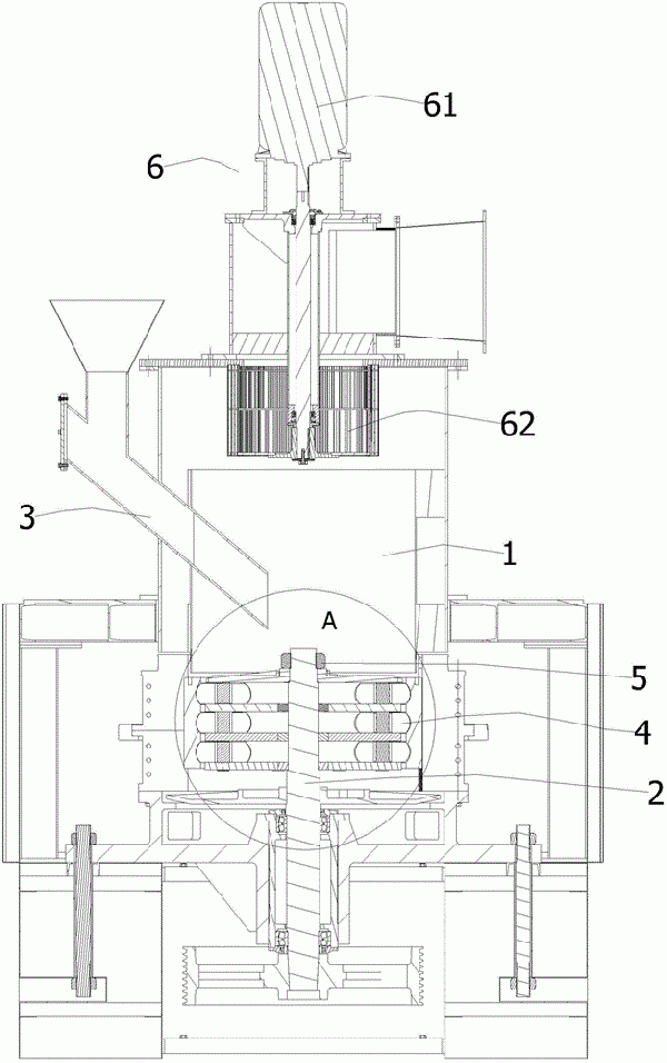 環(huán)輥磨機的研磨機構及環(huán)輥磨機