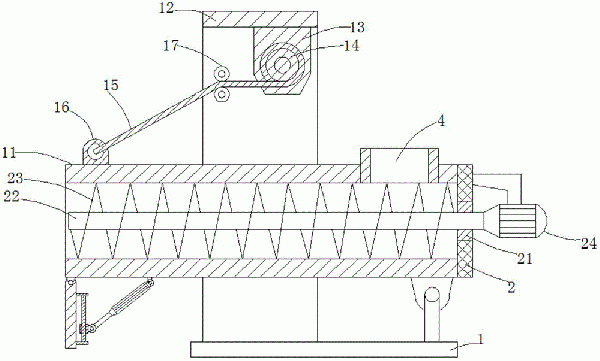 改進(jìn)型建筑粉料螺旋輸送機(jī)構(gòu)