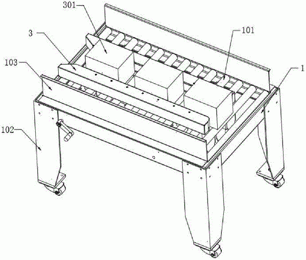 無(wú)動(dòng)力滾筒輸送機(jī)構(gòu)