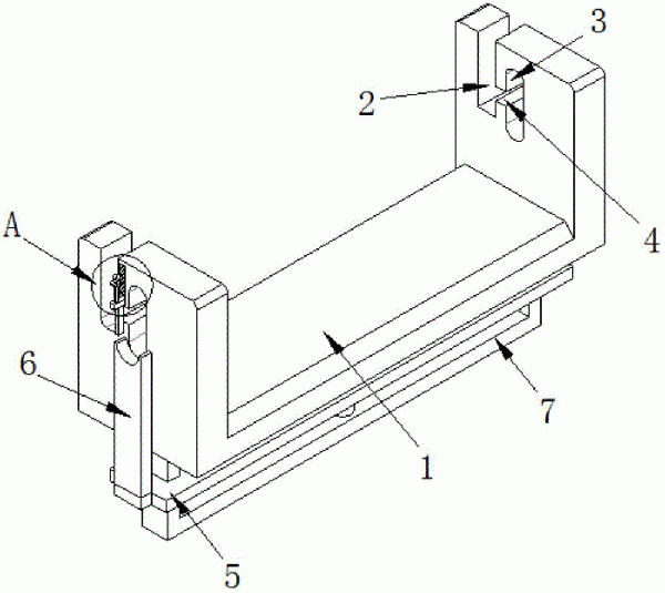 用于帶式輸送機(jī)的迷宮式托輥卡槽結(jié)構(gòu)