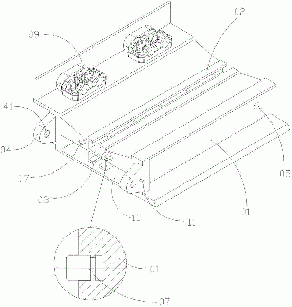 帶式輸送機(jī)用導(dǎo)向槽及帶式輸送機(jī)