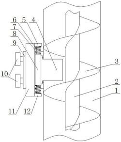 地質(zhì)勘探螺旋鉆機巖土清理結(jié)構(gòu)