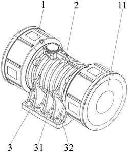 具有穩(wěn)固安裝結(jié)構(gòu)的封閉式振動電機