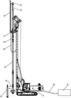 長螺旋潛孔錘鉆具及旋挖鉆機(jī)