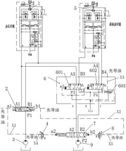 旋挖鉆機(jī)動(dòng)力頭快速加壓和起拔液壓控制系統(tǒng)