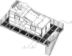 用于振動(dòng)篩層的翻轉(zhuǎn)平臺