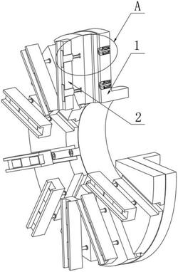 用于球磨機(jī)內(nèi)襯板安裝的快速固定結(jié)構(gòu)