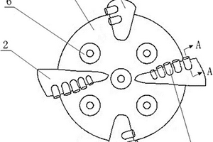 用于鉆削硬地質層的四刀翼PDC鉆頭