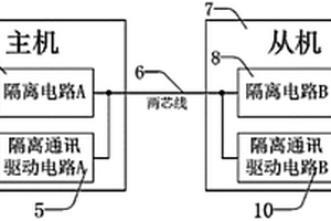 用于礦用鉆孔探測的差分通訊和供電共用兩芯線裝置