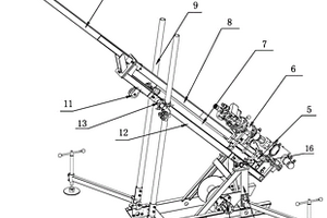 可實現(xiàn)0至90度傾角鉆進的鉆機鉆架
