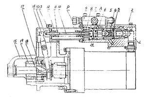 防爆機(jī)車液壓起動(dòng)裝置的嚙合機(jī)構(gòu)