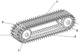 適用于海底采礦車的仿蟹足履帶及其使用方法