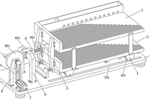 帶有緩沖結(jié)構(gòu)的選礦用雙層搖床