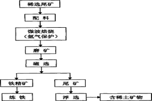 從稀選尾礦中提取稀土的方法