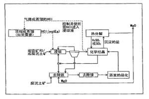 鹽酸存在下從礦石回收有價值金屬的浸取工藝