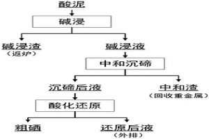 從酸泥中分離回收硒和碲的方法