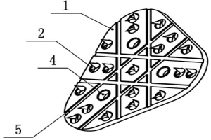 倒鉤刺結(jié)構(gòu)粉末冶金制動(dòng)閘片摩擦塊