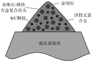 金剛石復(fù)合截齒及其低溫活化液相燒結(jié)工藝