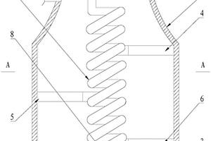 單向式循環(huán)水冷卻段熱交換結(jié)構(gòu)