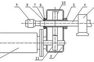 用于加熱爐水冷爐輥的減速機(jī)空心軸鎖緊裝置