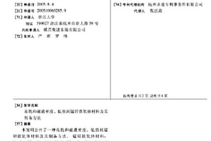 高飽和磁通密度、低損耗錳鋅鐵氧體材料及其制備方法