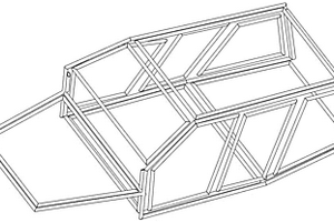鉚接的碳纖維纏繞復合材料結(jié)構件制備立體框架的方法