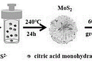 雙功能MoS<sub>2</sub>/ZnO復(fù)合材料的制備方法