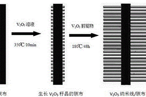 三維V<sub>2</sub>O<sub>5</sub>納米線陣列/碳纖維布柔性正極材料及其制備方法