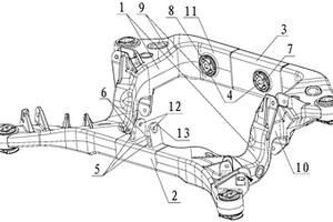 用于新能源汽車的鋁合金副車架