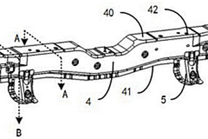新能源汽車用的后地板前橫梁結(jié)構(gòu)
