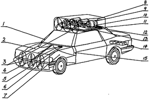 帶有風(fēng)力發(fā)電裝置的電動(dòng)汽車