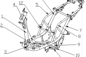 高性能輕量化電動摩托車車架