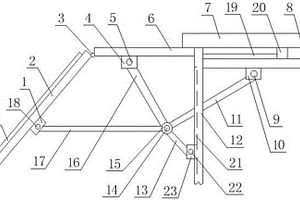 太陽能移動式提灌站的調(diào)整光伏板角度的支撐機(jī)構(gòu)