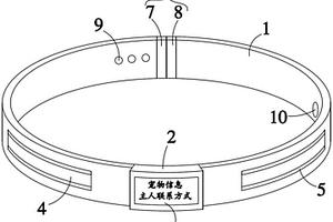 帶定位功能的LED發(fā)光寵物項(xiàng)圈