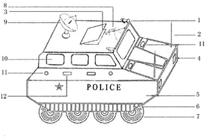 軍、警兩用偵測、監(jiān)視車