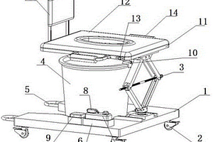 可升降旋轉(zhuǎn)的移動(dòng)馬桶