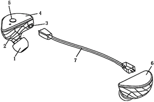 充電接口兼容音頻插接的藍(lán)牙耳機(jī)