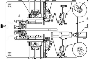 鋰離子電池制片機貼膠裝置