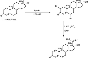 制備1,6-雙脫氫-17a-羥基黃體酮的方法