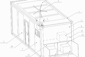 采用風(fēng)光油互補(bǔ)發(fā)電裝置的集裝箱房