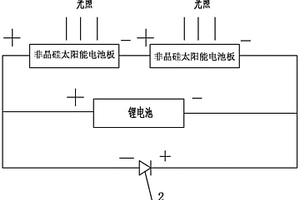 帶有利用太陽能電池板發(fā)電的LED聲控?zé)舻逆i具