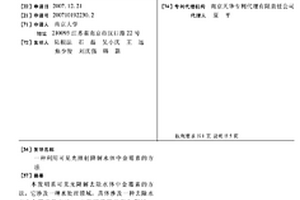 一種利用可見光照射降解水體中金霉素的方法